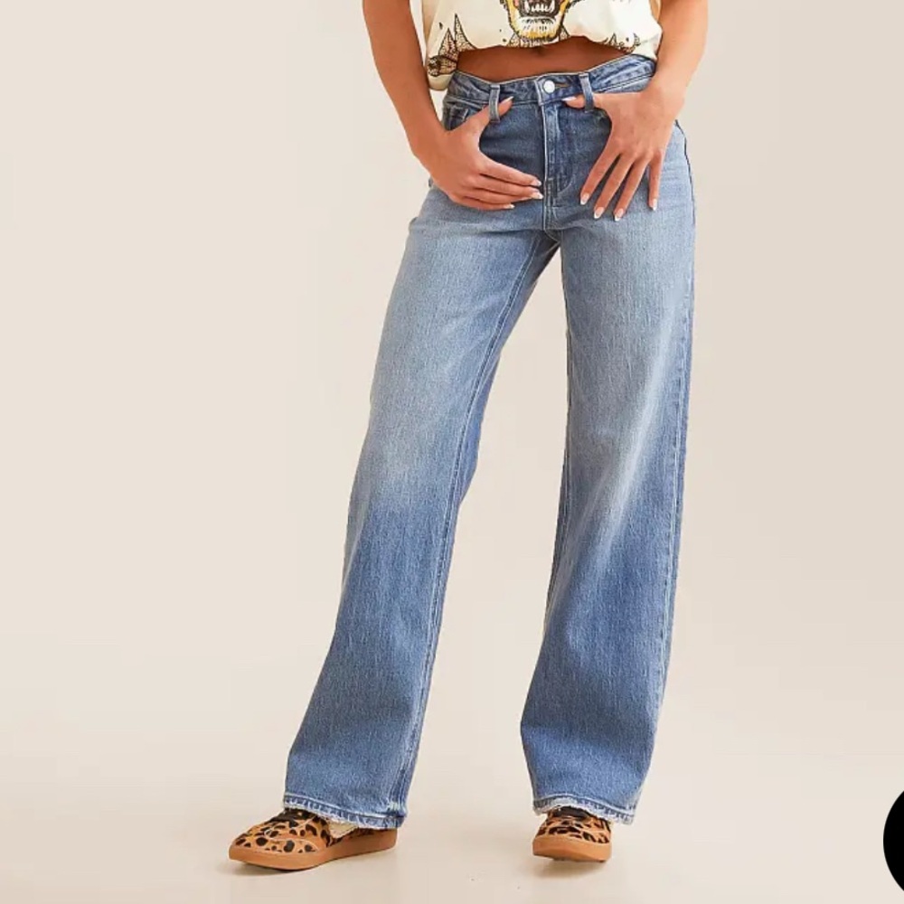 Classic Wide Leg Vervet Denim
